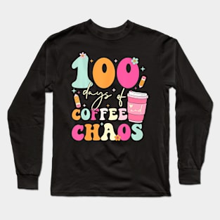 100Th Day Of School Teacher Kid Long Sleeve T-Shirt